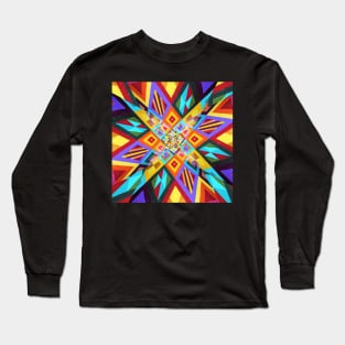 Colorful Zarape Mexico Mexican Guatemala Spanish Latino 2020-002 Long Sleeve T-Shirt